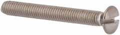 Value Collection - M3x0.50, 25mm OAL Slotted Drive Machine Screw - Oval Head, Grade 316 & A4 Stainless Steel, Uncoated, Without Washer - Exact Tool & Supply