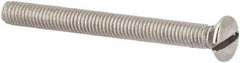 Value Collection - M3x0.50 Metric Coarse, 30mm OAL Slotted Drive Machine Screw - Oval Head, Grade 316 & A4 Stainless Steel, Uncoated, Without Washer - Exact Tool & Supply