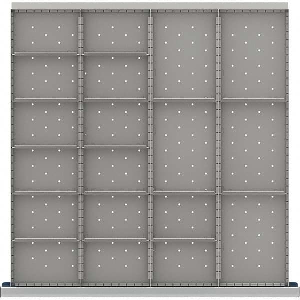 LISTA - 19-Compartment Drawer Divider Layout for 3.15" High Drawers - Exact Tool & Supply