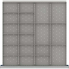 LISTA - 19-Compartment Drawer Divider Layout for 3.15" High Drawers - Exact Tool & Supply