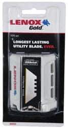 Lenox - 100 Piece Bi-Metal Utility Knife Blade - 2-3/8" OAL - Exact Tool & Supply