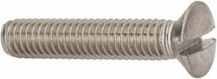 Value Collection - M6x1.00 Metric Coarse, 30mm OAL Slotted Drive Machine Screw - Oval Head, Grade 316 & A4 Stainless Steel, Uncoated, Without Washer - Exact Tool & Supply