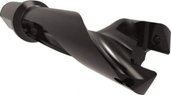 Allied Machine and Engineering - Series 32, 32 to 35mm Diam, 1-1/2" Diam Straight Shank with Flange, Straight Flute Spade Drill - 4-9/64" Max Depth, 6-29/64" Body Length, 8-59/64" OAL, Standard Length, Through Coolant - Exact Tool & Supply
