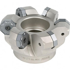 Iscar - 137mm Cut Diam, 40mm Arbor Hole, 5.5mm Max Depth of Cut, 45° Indexable Chamfer & Angle Face Mill - 8 Inserts, ONH.. Insert, Right Hand Cut, 8 Flutes, Series 16Mill - Exact Tool & Supply