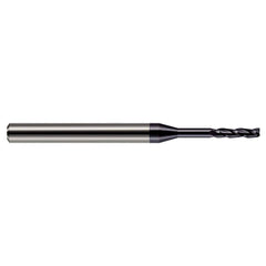 Harvey Tool - 1/4", 1-1/2" LOC, 1/4" Shank Diam, 4" OAL, 3 Flute Solid Carbide Square End Mill - Exact Tool & Supply