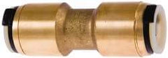Watts - 1 x 3/4" Outside Diam, Lead Free Brass Push-to-Connect Tube Union - 250 Max psi, Tube to Tube Connection, EPDM O-Ring, Lead-Free - Exact Tool & Supply