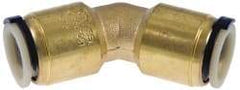Watts - 3/4" Outside Diam, Lead Free Brass Push-to-Connect Tube 45° Union Elbow - 250 Max psi, Tube to Tube Connection, EPDM O-Ring, Lead-Free - Exact Tool & Supply