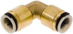 Watts - 1/2" Tube OD, Lead Free Brass Push-to-Connect Tube Union Elbow - Tube to Tube Connection, 250 Max psi, EPDM O-Ring - Exact Tool & Supply