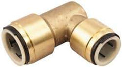 Watts - 1 x 3/4" Tube OD, Lead Free Brass Push-to-Connect Tube Union Elbow - Tube to Tube Connection, 250 Max psi, EPDM O-Ring - Exact Tool & Supply