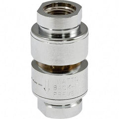 Watts - Vacuum-Breaker Valves Type: Dual Check Material: Chrome Plated Brass - Exact Tool & Supply