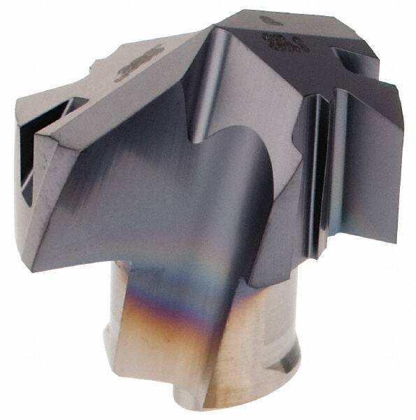 Iscar - Series ICP, 0.988" Diam Grade IC908 140° Replaceable Drill Tip - Carbide, TiAlN Finish, 25 Seat Size, Through Coolant - Exact Tool & Supply