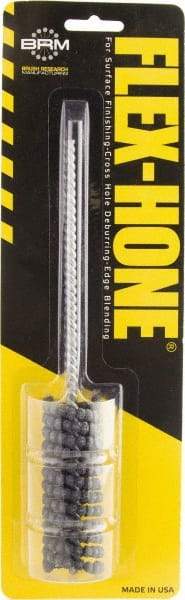 Brush Research Mfg. - 15/16" to 1" Bore Diam, 320 Grit, Boron Carbide Flexible Hone - Extra Fine, 8" OAL - Exact Tool & Supply