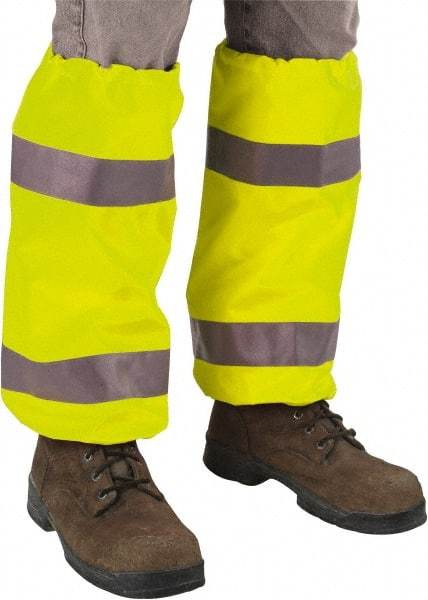 Ergodyne - Size Universal Polyester High-Visibility Leggings - No Pockets, Lime, Hazardous Protection 0 - Exact Tool & Supply