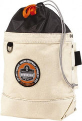Ergodyne - 1 Pocket White Canvas Tool Bag - 9" Wide x 2" Deep x 12" High - Exact Tool & Supply