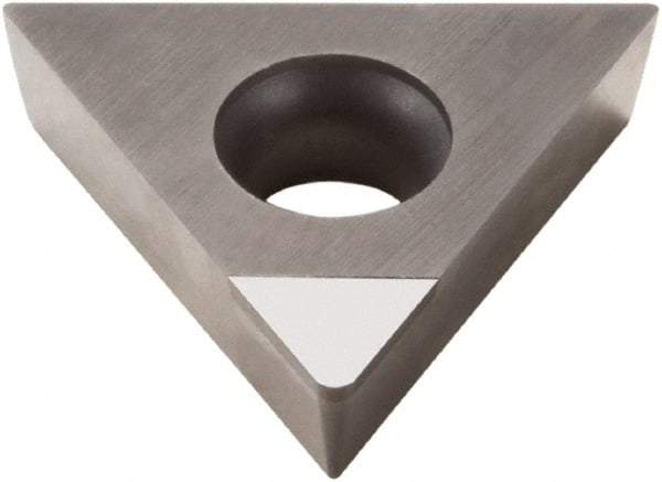 Seco - TCMW32.51 L1 Grade PCD20 Polycrystalline Diamond (PCD) Turning Insert - 60° Triangle, 3/8" Inscr Circle, 5/32" Thick, 1/64" Corner Radius - Exact Tool & Supply