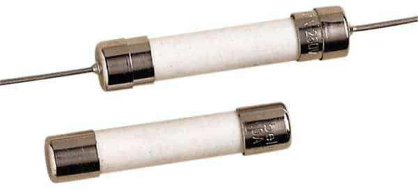 Ferraz Shawmut - 250 VAC, 1.6 Amp, Time Delay Miniature Ceramic Fuse - Clip Mount, 1-1/4" OAL, 1/4" Diam - Exact Tool & Supply