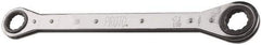 Proto - 1" x 1-1/16" 12 Point Reversible Ratcheting Box Wrench - Double End, 2-1/4" Head Diam x 1/2" Head Thickness, 15" OAL, Steel, Polished Finish - Exact Tool & Supply