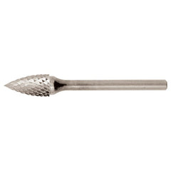 SG-44 Double Cut Solid Carbide Bur-Pointed Tree Shape - Exact Tool & Supply
