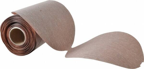 Norton - 5" Diam, 400 Grit Aluminum Oxide Adhesive PSA Disc - Super Fine Grade, Natural, B Weighted Backing, Flexible - Exact Tool & Supply