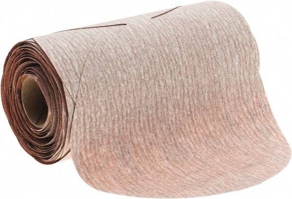 Norton - 5" Diam, 280 Grit Aluminum Oxide Adhesive PSA Disc - Very Fine Grade, Natural, B Weighted Backing, Flexible - Exact Tool & Supply