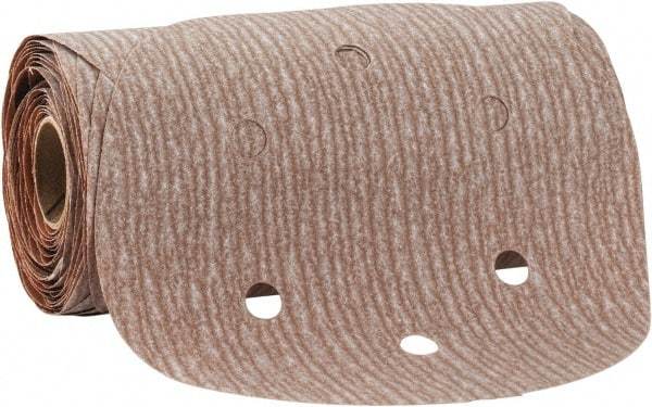 Norton - 6" Diam, 280 Grit Aluminum Oxide Adhesive PSA Disc - Very Fine Grade, Natural, B Weighted Backing, Flexible - Exact Tool & Supply