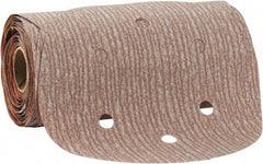 Norton - 6" Diam, 280 Grit Aluminum Oxide Adhesive PSA Disc - Very Fine Grade, Natural, B Weighted Backing, Flexible - Exact Tool & Supply