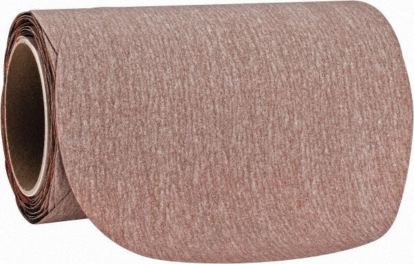 Norton - 8" Diam, 320 Grit Aluminum Oxide Adhesive PSA Disc - Very Fine Grade, Natural, B Weighted Backing, Flexible - Exact Tool & Supply