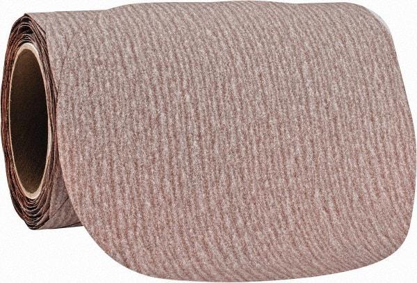 Norton - 8" Diam, 220 Grit Aluminum Oxide Adhesive PSA Disc - Fine Grade, Natural, B Weighted Backing, Flexible - Exact Tool & Supply