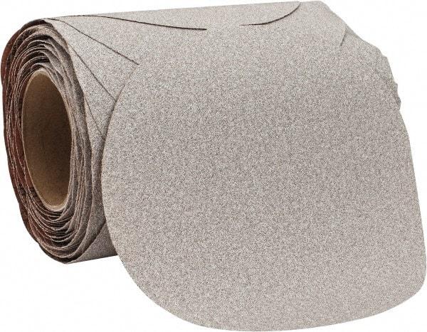 Norton - 8" Diam, 80 Grit Aluminum Oxide Adhesive PSA Disc - Coarse Grade, Natural, B Weighted Backing, Flexible - Exact Tool & Supply