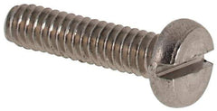 Value Collection - M2x0.40 Metric Coarse, 8mm Length Under Head Slotted Drive Machine Screw - Fillister Head, Grade 316 & A4 Stainless Steel, Uncoated, Without Washer - Exact Tool & Supply