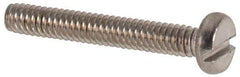 Value Collection - M2x0.40 Metric Coarse, 14mm Length Under Head Slotted Drive Machine Screw - Fillister Head, Grade 316 & A4 Stainless Steel, Uncoated, Without Washer - Exact Tool & Supply