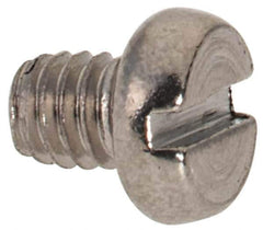 Value Collection - M2.5x0.45 Metric Coarse, 3mm Length Under Head Slotted Drive Machine Screw - Fillister Head, Grade 316 & A4 Stainless Steel, Uncoated, Without Washer - Exact Tool & Supply