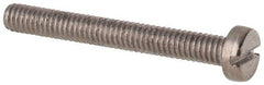 Value Collection - M2.5x0.45 Metric Coarse, 20mm Length Under Head Slotted Drive Machine Screw - Fillister Head, Grade 316 & A4 Stainless Steel, Uncoated, Without Washer - Exact Tool & Supply