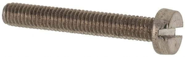 Value Collection - M3x0.50 Metric Coarse, 20mm Length Under Head Slotted Drive Machine Screw - Fillister Head, Grade 316 & A4 Stainless Steel, Uncoated, Without Washer - Exact Tool & Supply