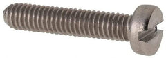 Value Collection - M4x0.70 Metric Coarse, 20mm Length Under Head Slotted Drive Machine Screw - Fillister Head, Grade 316 & A4 Stainless Steel, Uncoated, Without Washer - Exact Tool & Supply