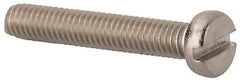 Value Collection - M4x0.70 Metric Coarse, 25mm Length Under Head Slotted Drive Machine Screw - Fillister Head, Grade 316 & A4 Stainless Steel, Uncoated, Without Washer - Exact Tool & Supply