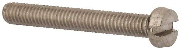 Value Collection - M4x0.70 Metric Coarse, 30mm Length Under Head Slotted Drive Machine Screw - Fillister Head, Grade 316 & A4 Stainless Steel, Uncoated, Without Washer - Exact Tool & Supply
