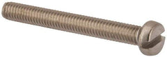 Value Collection - M4x0.70 Metric Coarse, 35mm Length Under Head Slotted Drive Machine Screw - Fillister Head, Grade 316 & A4 Stainless Steel, Uncoated, Without Washer - Exact Tool & Supply