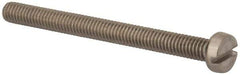 Value Collection - M4x0.70 Metric Coarse, 45mm Length Under Head Slotted Drive Machine Screw - Fillister Head, Grade 316 & A4 Stainless Steel, Uncoated, Without Washer - Exact Tool & Supply