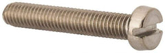 Value Collection - M5x0.80 Metric Coarse, 30mm Length Under Head Slotted Drive Machine Screw - Fillister Head, Grade 316 & A4 Stainless Steel, Uncoated, Without Washer - Exact Tool & Supply