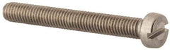 Value Collection - M5x0.80 Metric Coarse, 40mm Length Under Head Slotted Drive Machine Screw - Fillister Head, Grade 316 & A4 Stainless Steel, Uncoated, Without Washer - Exact Tool & Supply