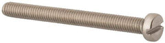 Value Collection - M5x0.80 Metric Coarse, 50mm Length Under Head Slotted Drive Machine Screw - Fillister Head, Grade 316 & A4 Stainless Steel, Uncoated, Without Washer - Exact Tool & Supply