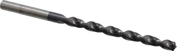 Cleveland - #11 135° Cobalt Jobber Drill - TiAlN Finish, Right Hand Cut, Parabolic Flute, Straight Shank, 3-1/2" OAL, Split Point - Exact Tool & Supply