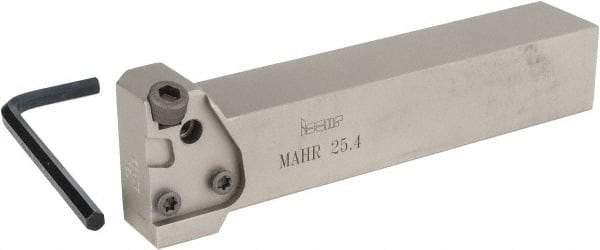 Iscar - MAH, External, Right Hand, Indexable Grooving Tool Holder - 1" Shank Height, 1" Shank Width, 5.6" OAL - Exact Tool & Supply