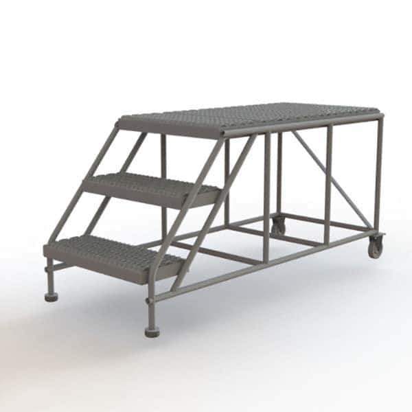 TRI-ARC - Rolling & Wall Mounted Ladders & Platforms Type: Rolling Work Platform Style: Steel Work Platform - Exact Tool & Supply