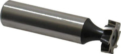Interstate - 5/8" Diam x 5/32" Face Width, Cobalt, 8 Teeth, Shank Connection Woodruff Keyseat Cutter - Uncoated, 2-5/32" OAL x 1/2" Shank, Staggered Teeth, ANSI 505, Old Standard 6 - Exact Tool & Supply