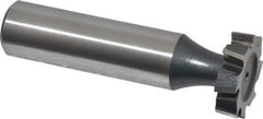 Interstate - 3/4" Diam x 3/16" Face Width, Cobalt, 10 Teeth, Shank Connection Woodruff Keyseat Cutter - Uncoated, 2-3/16" OAL x 1/2" Shank, Staggered Teeth, ANSI 606, Old Standard 9 - Exact Tool & Supply