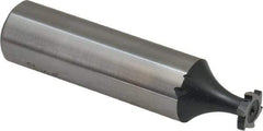 Interstate - 5/16" Diam x 1/16" Face Width, High Speed Steel, 6 Teeth, Shank Connection Woodruff Keyseat Cutter - Uncoated, 2-1/16" OAL x 1/2" Shank, Staggered Teeth, ANSI 202-1/2, Old Standard 206 - Exact Tool & Supply