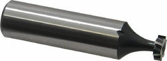 Interstate - 5/16" Diam x 3/32" Face Width, High Speed Steel, 6 Teeth, Shank Connection Woodruff Keyseat Cutter - Uncoated, 2-3/32" OAL x 1/2" Shank, Staggered Teeth, ANSI 302-1/2, Old Standard 207 - Exact Tool & Supply