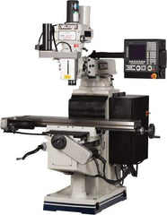 Vectrax - 54" Long x 10" Wide, 3 Phase Fagor 3 Axis 8055i CNC Milling Machine - Variable Speed Pulley Control, NT40 Taper, 5 hp - Exact Tool & Supply